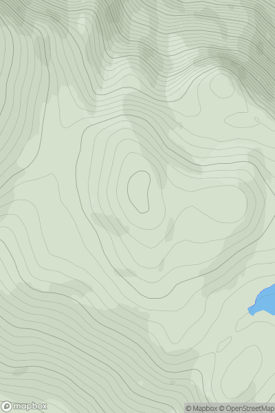 Thumbnail image for Sgurr Dubh [Loch Maree to Loch Broom] [NG988727] showing contour plot for surrounding peak
